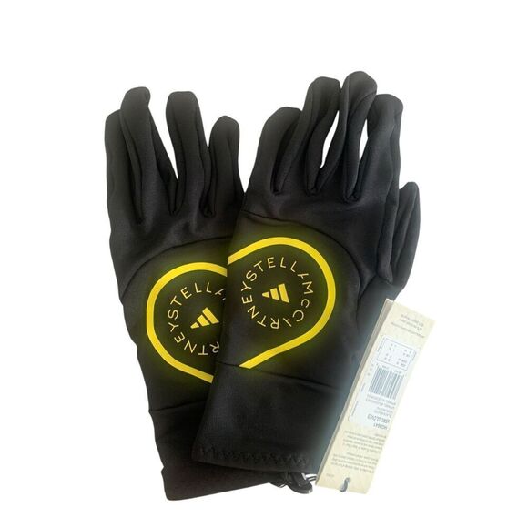 Adidas By Stella McCartney Stretch Jersey Gloves Size M - Picture 1 of 1